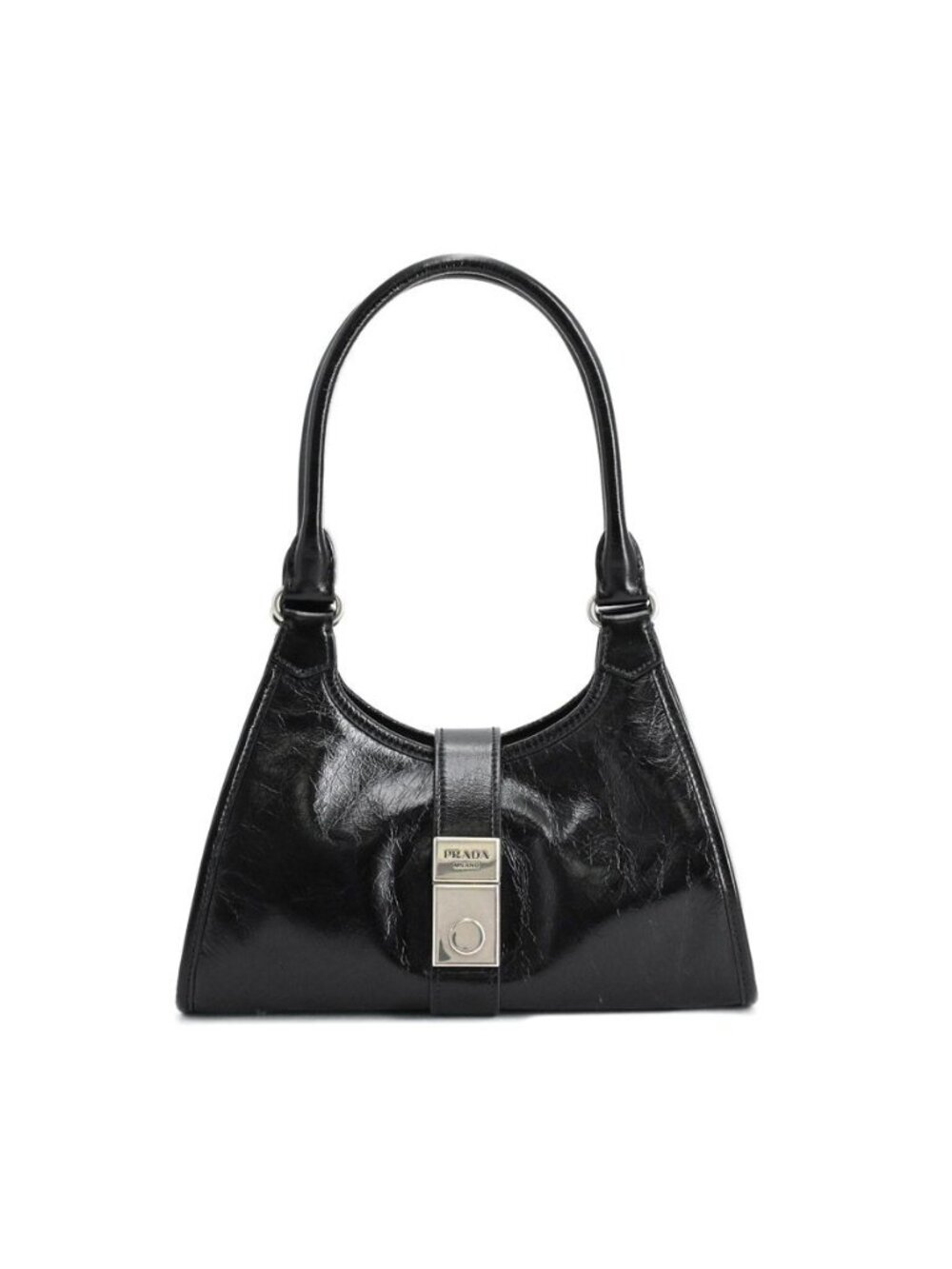Prada Handbag Leather Black